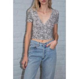 Brandy Melville Leopard Rae Top